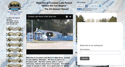 Desktop Screenshot of crookedlakeresort.com